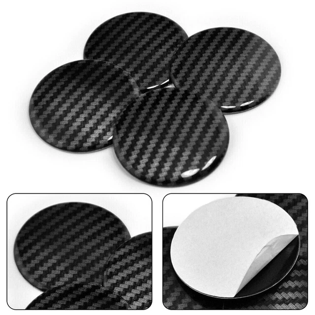Emblema tappo centrale ruota in fibra di carbonio 56 mm resistente e pratico con