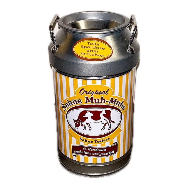 SAHNE MUH MUHS Blech Spardose - Unbenutzt Original Sahne Bonbons ...