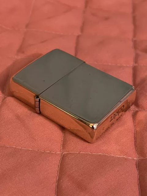 Vintage Solid Brass Zippo Lighter