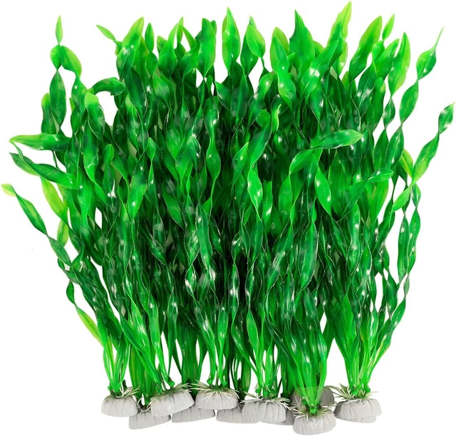 12 PCS Artificial Seaweed Water Plants Plants for Aquarium Decorations Fish Tank