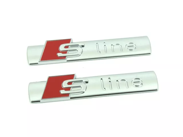 AUDI S LINE LOGO Grille Logo Emblem SLINE BADGE A1 A3 A4 A5 A6 Q3 Q5 Q7