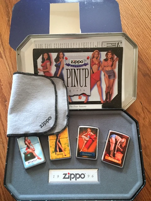 ZIPPO/ジッポー ピンナップガール THE FOUR SEASONS Spring/Summer/Autumn/Winter 96年製/4点セット /000 ZIPPO⁄ジッポー 1996 Collectible of the Year PINUP girls⁄ピンナップ