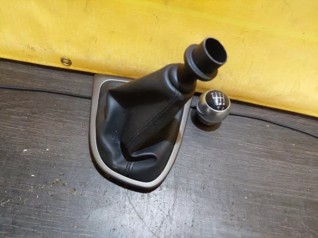 Renault Clio Mk4 Gear Knob And Gaitor 6 Speed Metal Ball Knob Leather