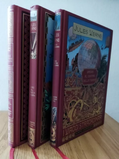 Mini Lotto Di 3 Jules Verne I Viaggi Straordinari - Hachette Collezione Hetzel