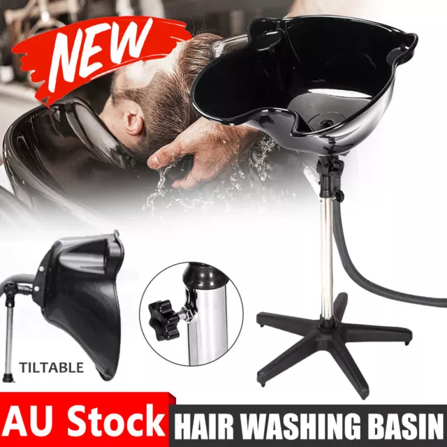 Mobile Barber Salon Basin Portable Shampoo Hairdressing Hair Wash Bowl Furniture