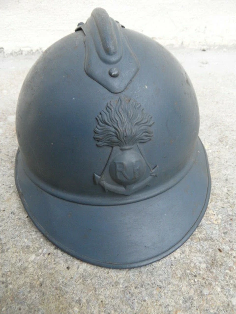 WW1 CASQUE ADRIAN MODELE 1915 DU GÉNIE BLEU HORIZON - FRANCE PREMIE Guerre Mondiale