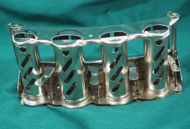 Vintage Metal Four Tube Speed Coin Changer with Belt Hooks - Works