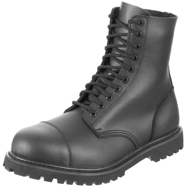 Bottes Tactiques Homme Noir - Mil-Tec - Style Combat - Cuir/Nylon - Taille Standard