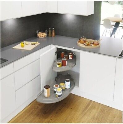 Piedra angular derecha para adaptarse gabinete de cocina 1000 mm - gris plateado