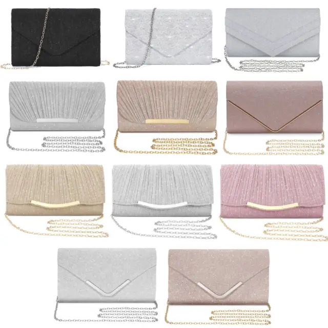 Elegant Womens Evening Clutch Bag for Banquet Wedding Party Prom Handbag Purse