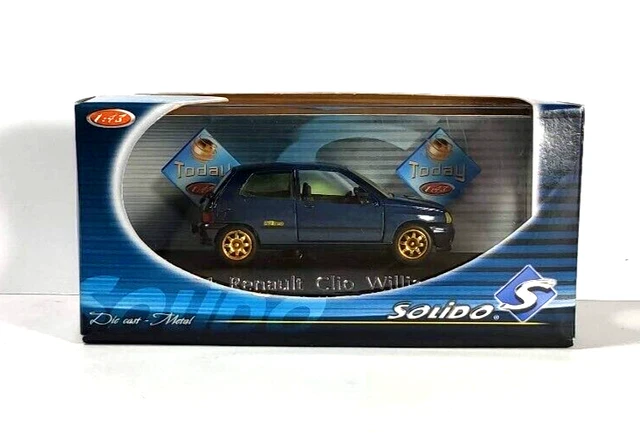 Maquette Voiture Solido 1/43 Renault 19 Grise - Modèle 1998 - Occasion - Collection Miniature