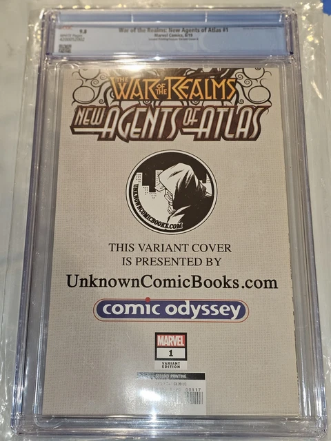 War of the Realms New Agents of Atlas #1 2nd Print CGC 9.8 Suayan B Sketch 3