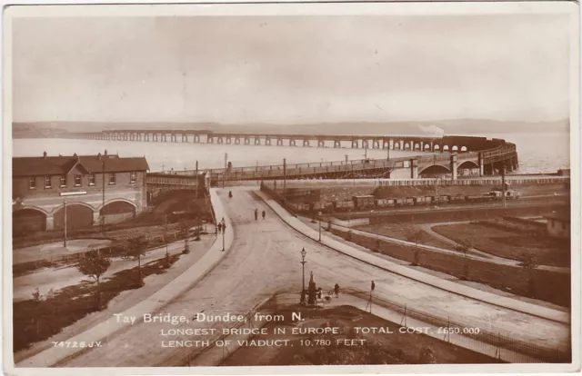 Tay Railway Bridge From North, DUNDEE, Angus RP