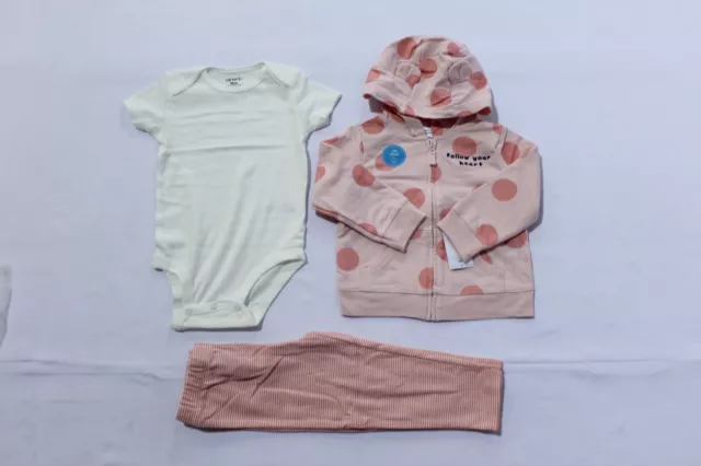 Carter's Baby Girl's 3-Piece Bear Little Jacket Set Size 3-24 Months NWT