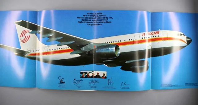 Airbus A300B Manufacturers Poster Airline