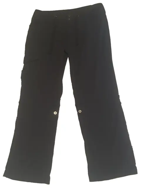Columbia Women Pull On Pants Size 10 Short Black Omni Shield Advanced Repellency