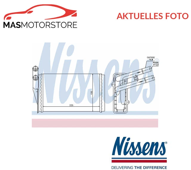 Wärmetauscher Innenraumheizung Nissens 70224 G Für Audi A4,Coupe,80,B5,8B,B4