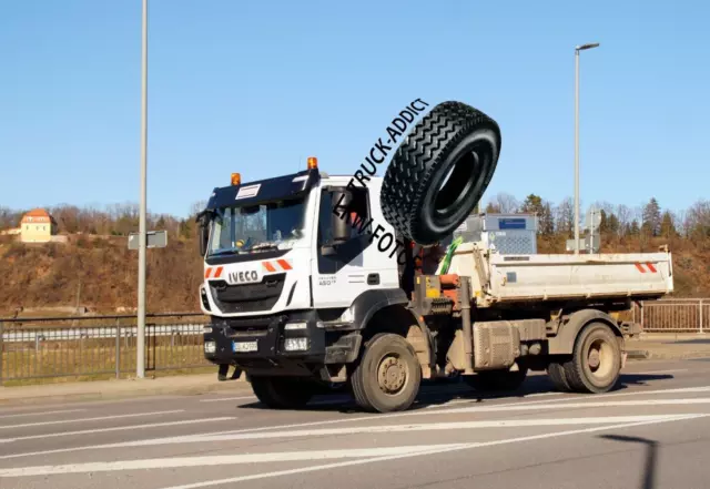 Truck Photo, Lkw Foto, IVECO Trakker 450 Kipper STRABAG