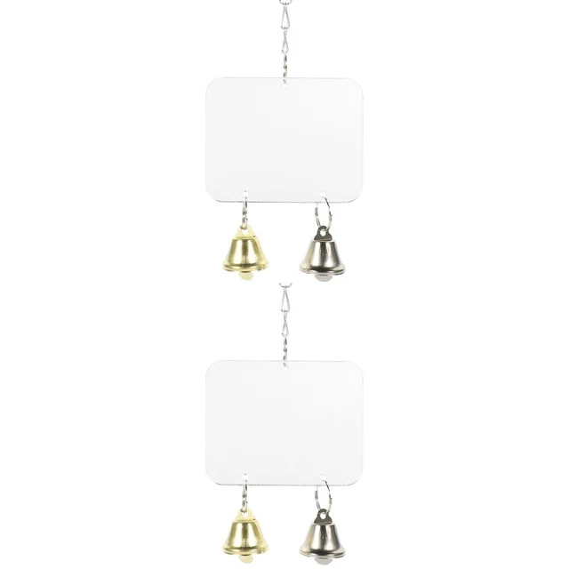 Set of 2 Papagei Spiegel Spielzeug Sittich Nymphensittich Vögel Spiegeln