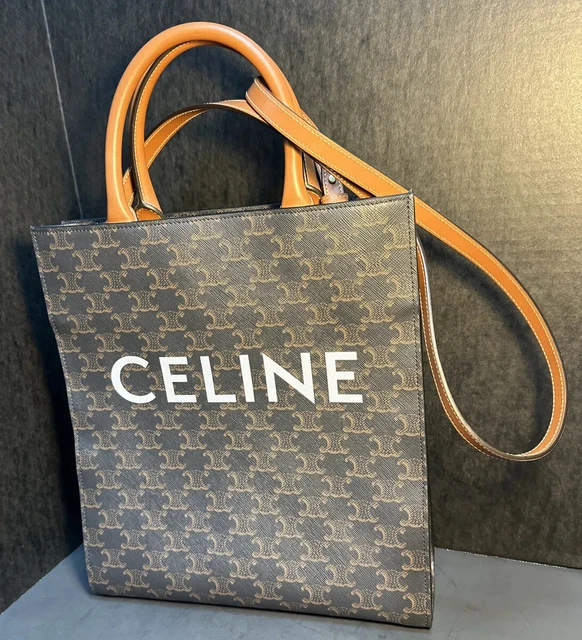 CELINE TRIOMPHE Small Vertical Cabas tote bag U - SL - 0232 Two Way Bag Italy