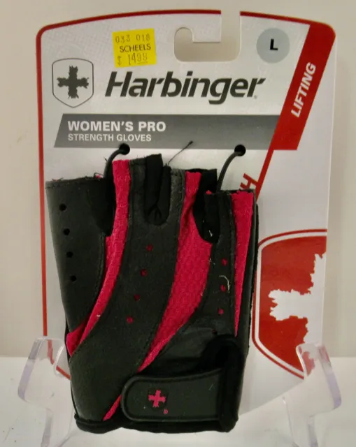 Harbinger Women's pro strength gloves, Large, brand new