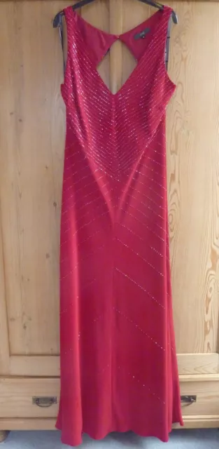 Debenhams red evening dress sale