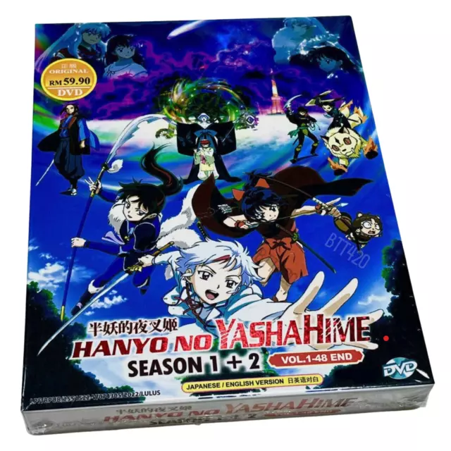 DVD HANYO NO YASHAHIME SEASON 1+2 VOL.1-48(Princess Half-Demon) English  Dubbed