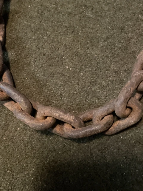 Vintage Antique Chain Plant Hanger Farmhouse Steampunk Hearth Eye Hook 4