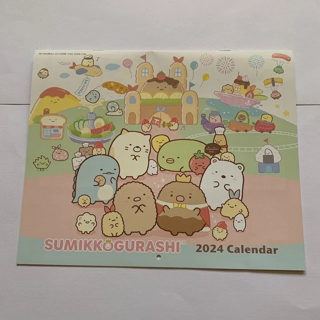 2024 SUMIKKO GURASHI Calendar Japanese Animation Mini Size Calender