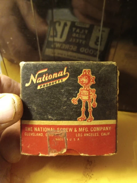 Vintage Box of 7/8 Flatheadl wood screws