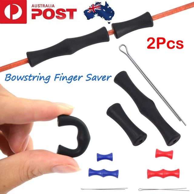 Silicone Bow String Protectors Quick Release 3 PCS Archery Finger Guards - Silicone Bow String Protectors For Hunting & Target Hunting Finger Protection
