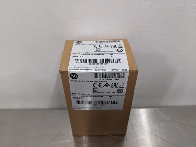 Allen-Bradley 2080-LCD Micro810 LCD Display with Keypad PN-81253 KCC-REM-RAA-...