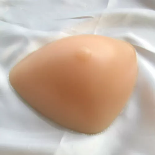 Silicone Breast Form Mestectomy Prosthesis 1 Piece Triangle Concave Fake Boob