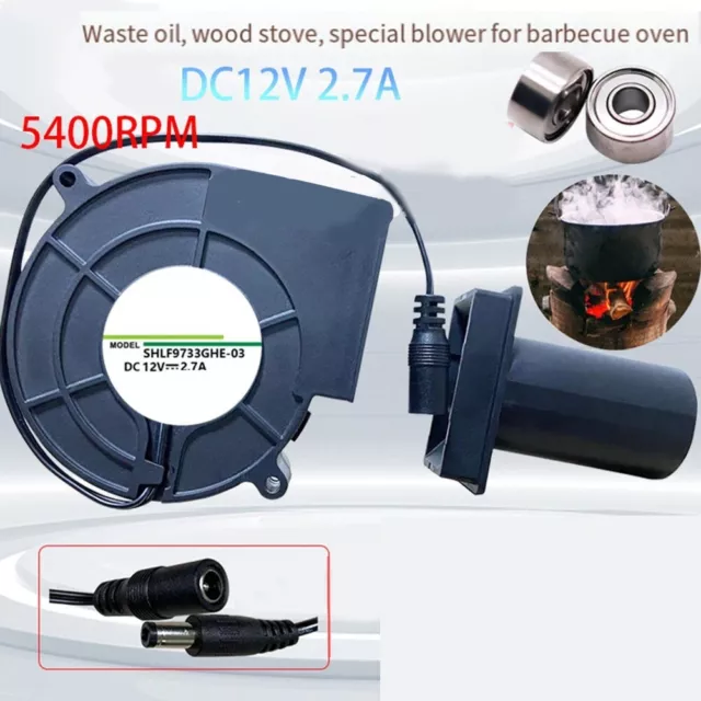 Double Ball 9733 Blower DC12V  2.7A  For This Travel-friendly BBQ Hair Dryer