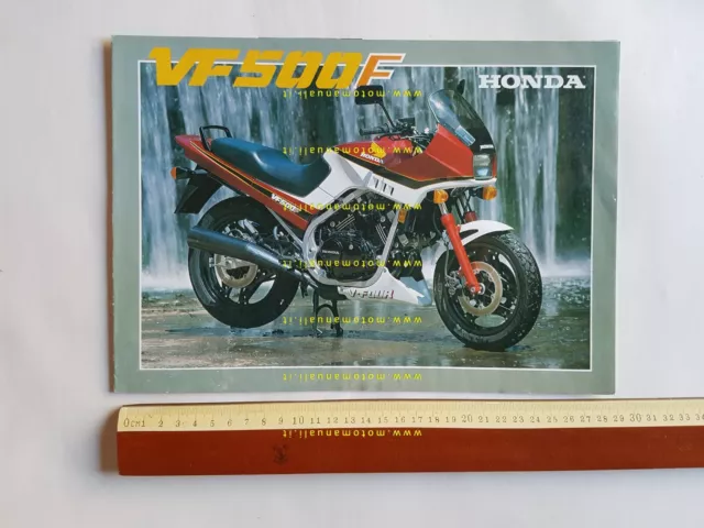 Honda VF 500 F - VF 500 F II 1986 depliant ITALIANO originale brochure