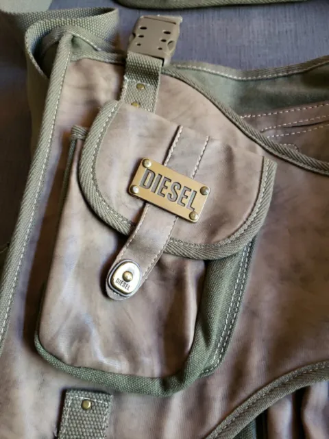 Vintage Diesel Industry Canvas Cross Body Bag. 3
