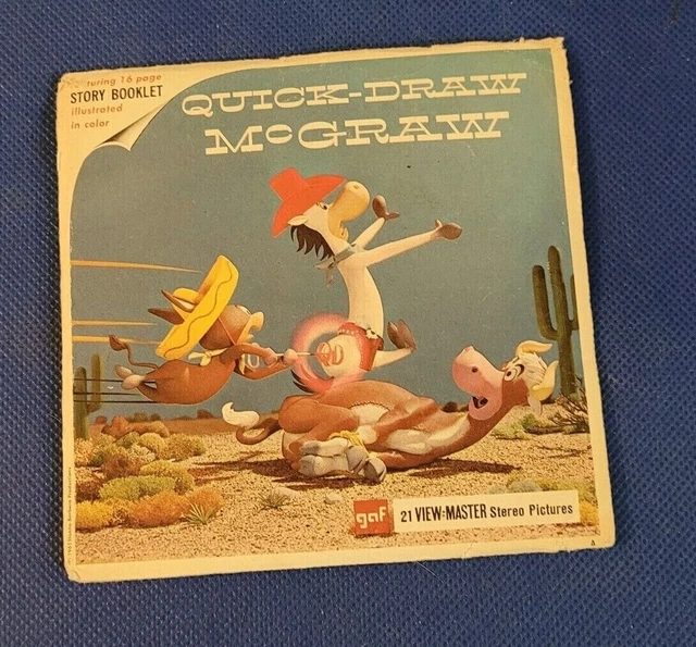 GAF B534 QUICK Draw McGraw Hanna Barbera - Gaf B534 Quick Draw McGraw Hanna Barbera Cartoon View Master.webp