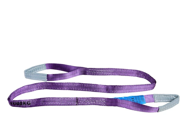 Nastro di sollevamento 1t con 2 passanti, lunghezza 2 m, 2 strati WS12J imbracatura rotonda sluppata 02110