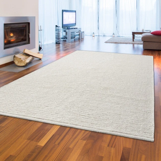 Makenzie Tapis en laine tressée à la main Gris clair 1,5 x 2,4 m Makenzie Tapis en laine tressée à la main Gris clair 1,5 x 2,4 m