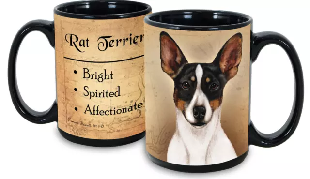 Tri Rat Terrier Faithful Friends Mug