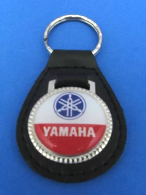 Yamaha Motorcycle Leather Keychain Key Chain Ring Fob #071