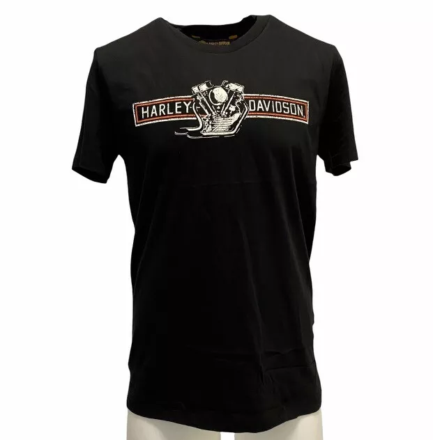 Harley-Davidson® Men's VINTAGE Black T shirt GENUINE