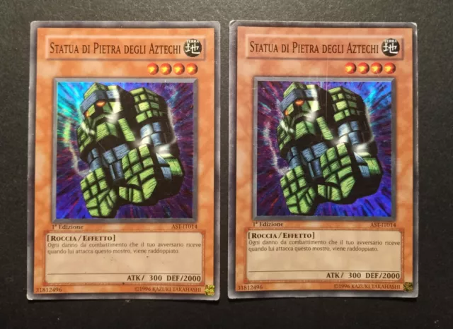 Yu-Gi-Oh | 2 x Statua di Pietra degli Aztechi | AST-IT014 1st Ed