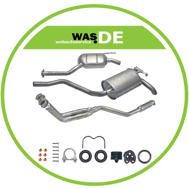 Silencieux Avant échappement Mercedes W201 190D 2.5D 1985-1994 - Neuf Aluminisé - Réf. 2014905119