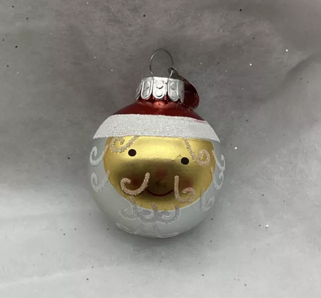 Christopher Radko~Celebrations Santa Claus Face Ball~Pre-owned