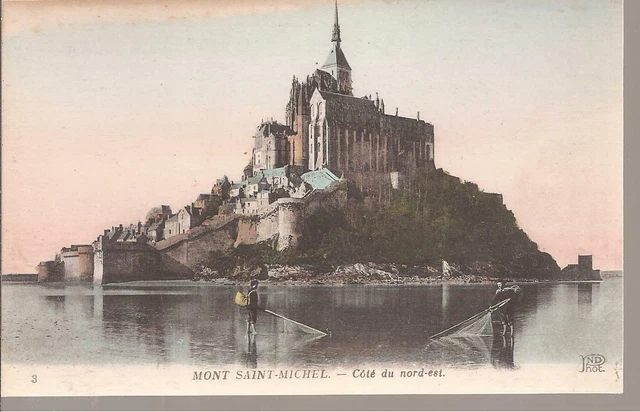 CPA 50 LE Mont Saint Michel.cote Sud. Vue Prise De La Digue.non Ecrite ...