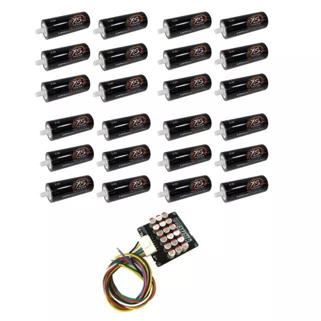 XS Power 24 Pack of 40 AH Lithium Battery Cells 2.3v + (4) Balancers