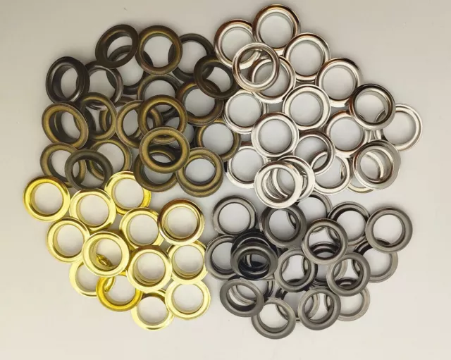 Metal Eyelets Grommets with Washer Rings 4/6/8/10/12/14/16mm Leather Craft