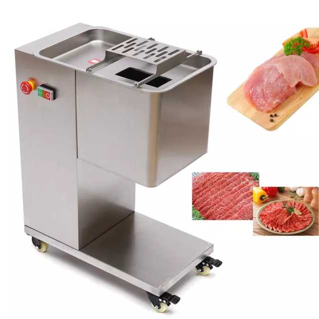 3mm 500kg/h Meat Cutter Cutting Machine Stainless Slicer Dicer Fully Automatic