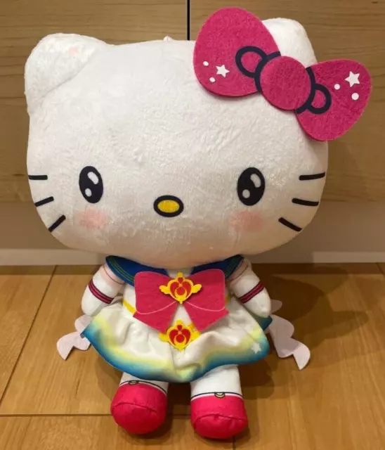 Hello Kitty Sailor Moon Eternal Sanrio Plush Doll prize BANDAI Unused from Japan